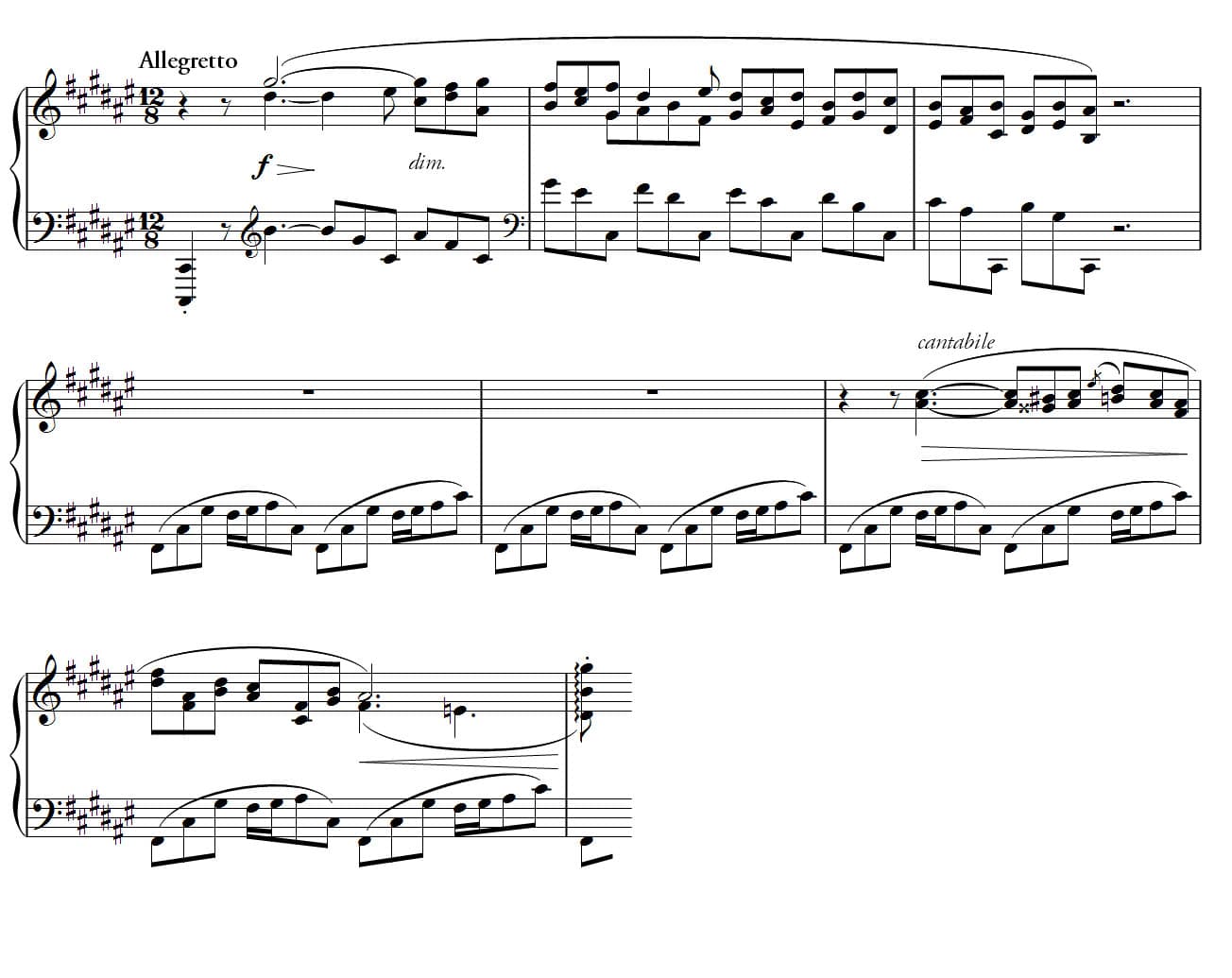 Barcarolle in F sharp major