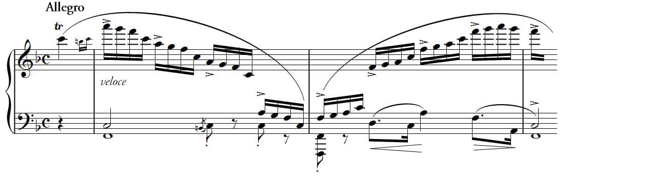 Etude in F major