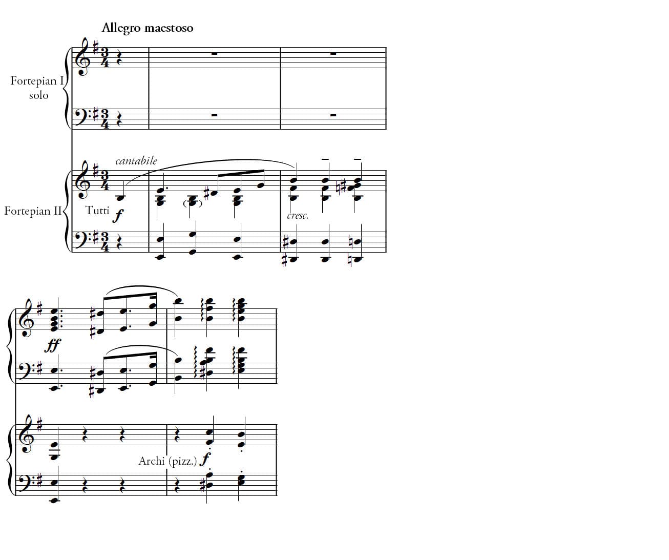 Piano Concerto in E minor
