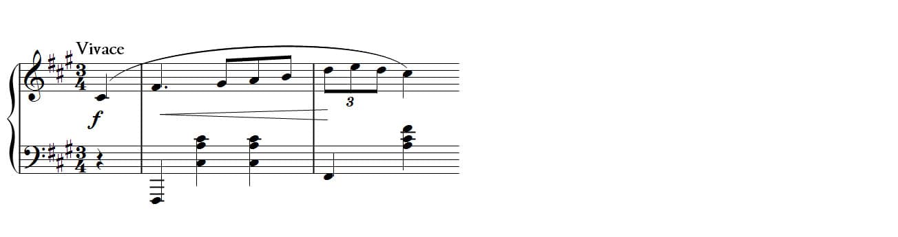 Mazurka in F sharp minor