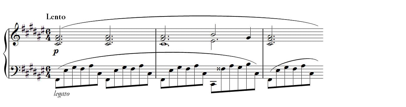 Prelude in F sharp major