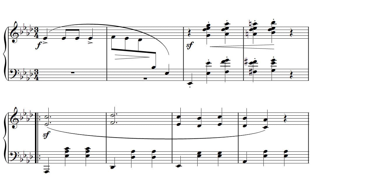 Waltz in A flat major
